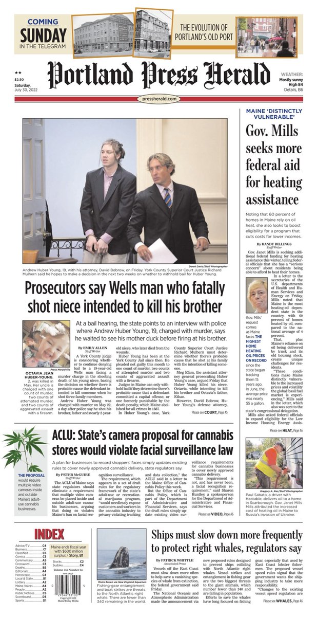 Portland Press Herald on Twitter: "RT @PressHerald: Today's Press ...
