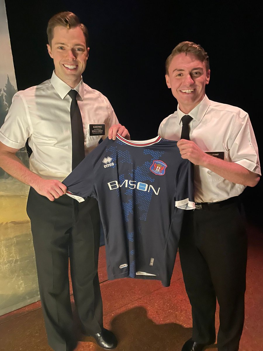 💙🎤🎼 Bit of a plug here, but have to say that the <a href="/bookofmormonuk/">The B🐸🐸k of Mormon</a> is one heck of a show.
  
Made even better for us knowing that two of the show’s stars are United fans.

Best wishes on the West End stage to Dom Simpson and Jack McNeill as they send their best wishes our way!