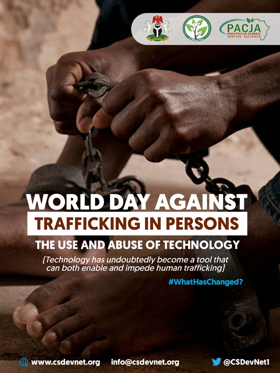 EbenBright1's tweet image. HAPPY WORLD DAY AGAINST TRAFFICKING IN PERSONS

Technology has undoubtedly become a tool that can both enable and impede human trafficking. 

#WYSD2020
#PACJA
#CSDevNet
#WhatHasChanged?