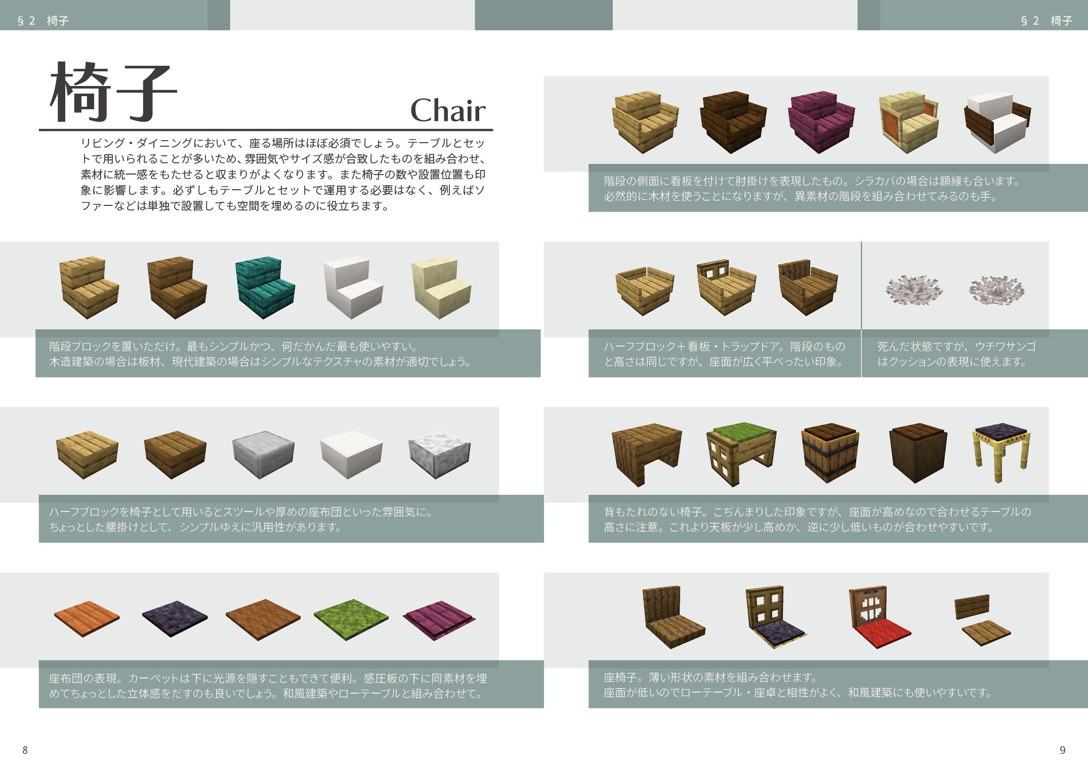 ハヤシ 今クラ進捗 C100新刊 Minecraft 内装アイディア集 リビング ダイニング編 メロンブックスさんにて予約開始しました 内装 インテリアのデザイン案を多数掲載した マイクラ内装の参考書です 予約ページ 8 13発売予定 T