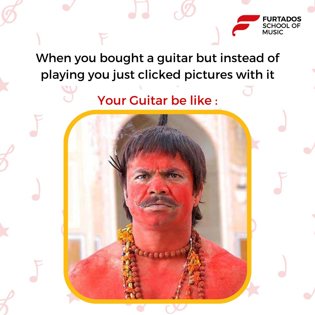 Know how to play guitar, Join FSM now! 

#Trending #MEMES #guitar #guitarist #rajpalyadav #fsm #musicschool #students #music #musicians