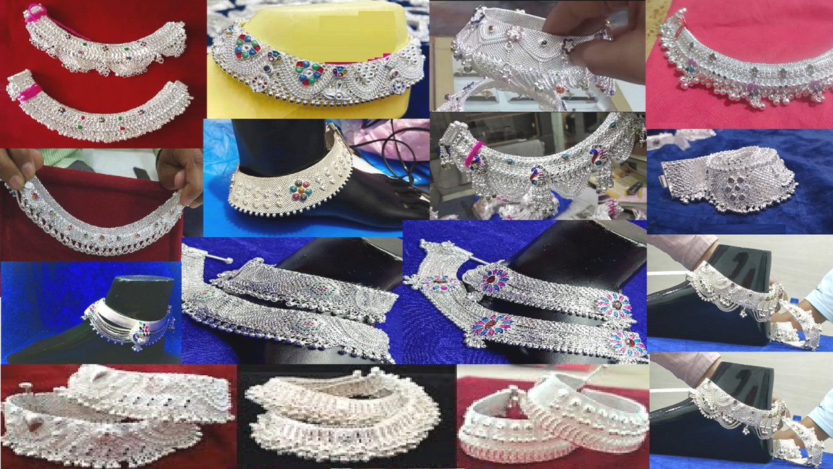 AsthaStyle's tweet photo. Watch these Beautiful Dulhan Payal Designs on my YouTube Channel 👉 Astha Style #payal #anklet #silver #anklets #silveranklet https://t.co/MsqmSvZtxZ