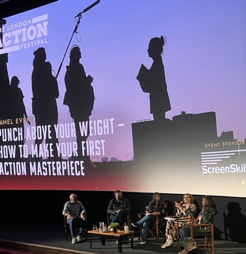 UKScreenSkills's tweet image. Thanks to everyone who joined our panel at #LondonActionFestival ! Great discussion on getting into the industry, as well as hearing from filmmakers like #VickyJewson on women in the #action genre +getting your first film made. Check out the programme: londonactionfestival.com/programme