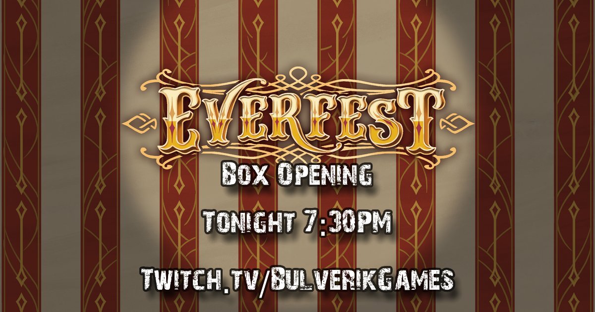 BulverikGames's tweet photo. MTG/Pokemon fanatic sees what Flesh & Blood is all about. Lets crack a box of Everfest and see if we hit an amazing cold foil. Join us tonight at 7:30PM GMT live on https://t.co/4IIkICAv7U. #fabtcg #everfest #boxopening #streaming #twitch #giveaway. https://t.co/6BKrxWHcny