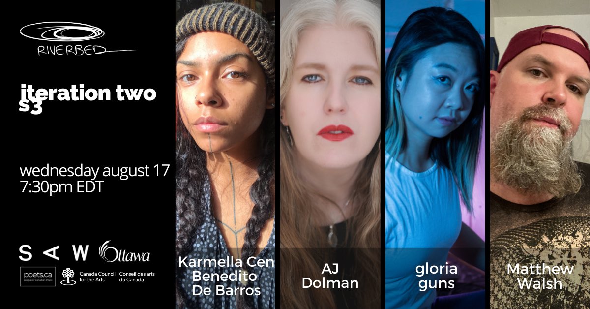 riverbedreads's tweet photo. Announcing S3: iteration two ft. @ajdolman @croonjuice #gloriaguns and #karmellacenbeneditodebarros 🔥 find out more at https://t.co/yWYGVEpbod https://t.co/O6LHe1IzyQ