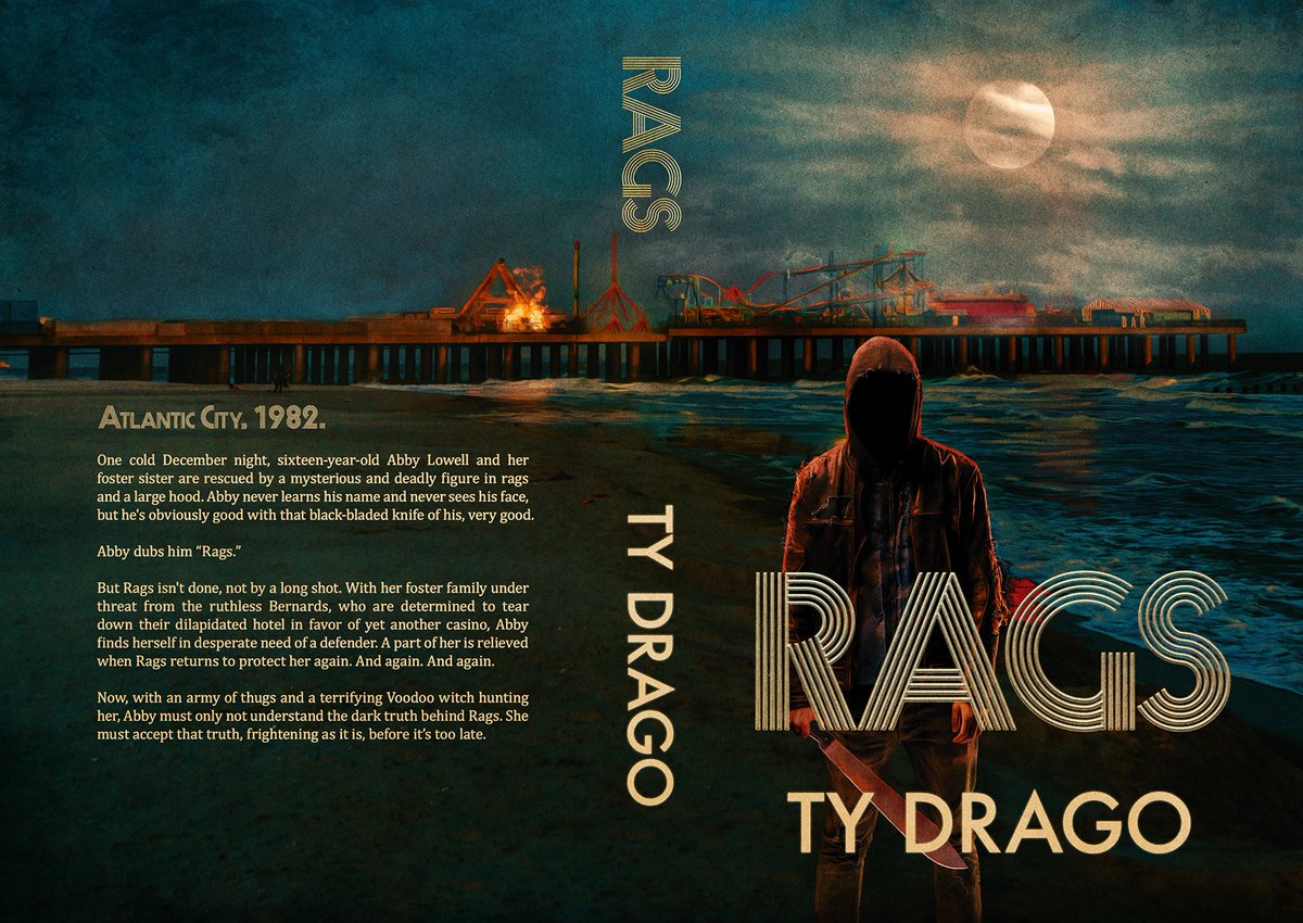With just 3 days left until the launch of my new YA horror novel RAGS, I wanted to share with you all the FULL BOOK JACKET!

This is the work of the amazing Lynne Hansen. This is the first time Lynne and I have worked together. I truly hope it won't be the last!