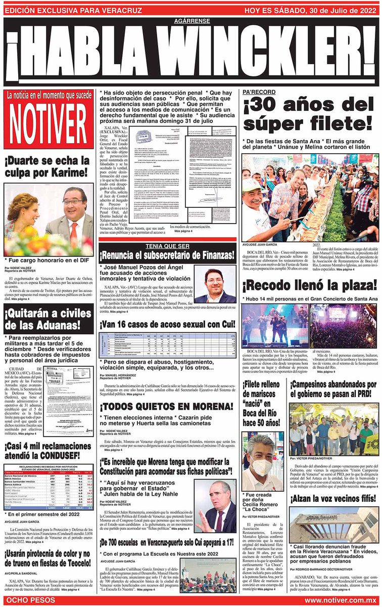 NOTIVER's tweet photo. HA SIDO #OBJETO DE #PERSECUCIÓN #PENAL
HAY #DESINFORMACIÓN DEL #CASO
SOLICITA QUE SUS #AUDIENCIAS SEAN #PÚBLICAS
QUE #PERMITAN EL #ACCESO A LOS #MEDIOS DE #COMUNICACIÓN
ES UN #DERECHO #FUNDAMENTAL QUE LE #ASISTE
SU #AUDIENCIA #PRÓXIMA SERÁ #MAÑANA #DOMINGO 31 DE #JULIO https://t.co/DrLnOGysXC