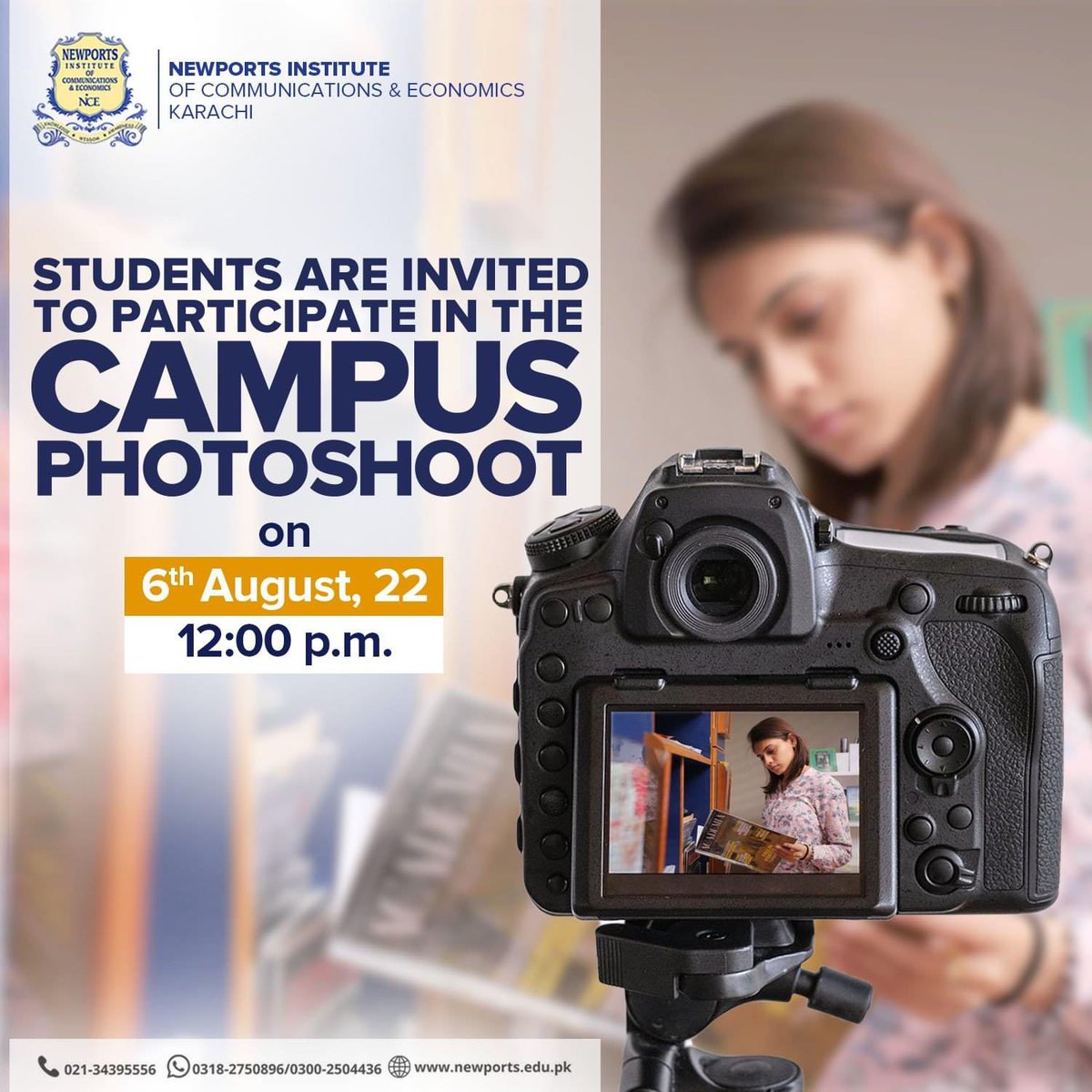 NewportsInst's tweet photo. 𝐁𝐞 𝐭𝐡𝐞 𝐟𝐚𝐜𝐞 𝐨𝐟 𝐍𝐞𝐰𝐩𝐨𝐫𝐭𝐬

Dear Students,

This is your chance to radiate through the images in our upcoming campus photo shoot for our social media pages. 

Therefore, those who are interested, please inbox us.

#Newports #Photoshoot #Students #Institute https://t.co/lFLZjaRBdo