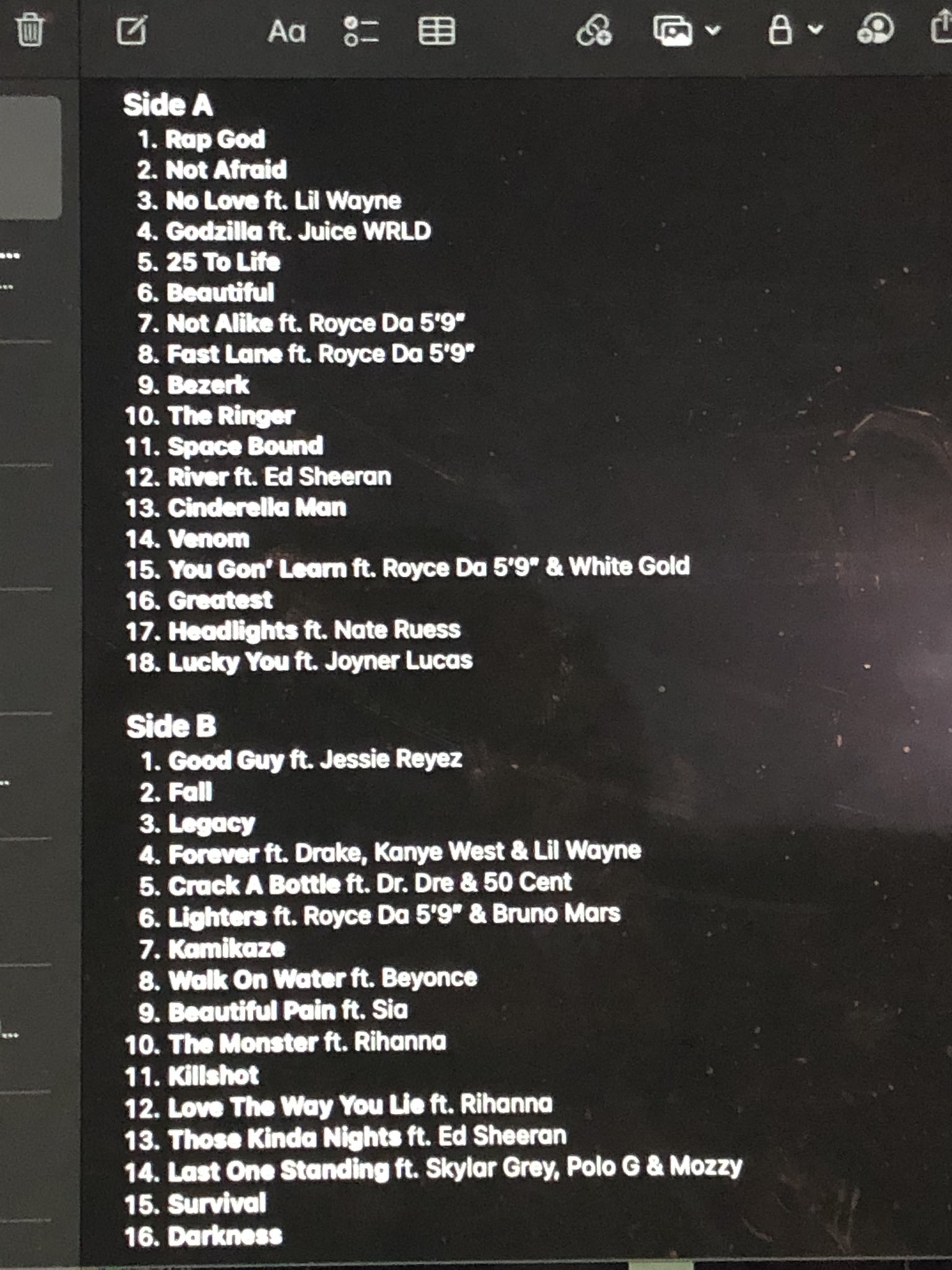 RRT 🧊🔪 on Twitter "Since the Curtain Call 2 tracklist makes no sense