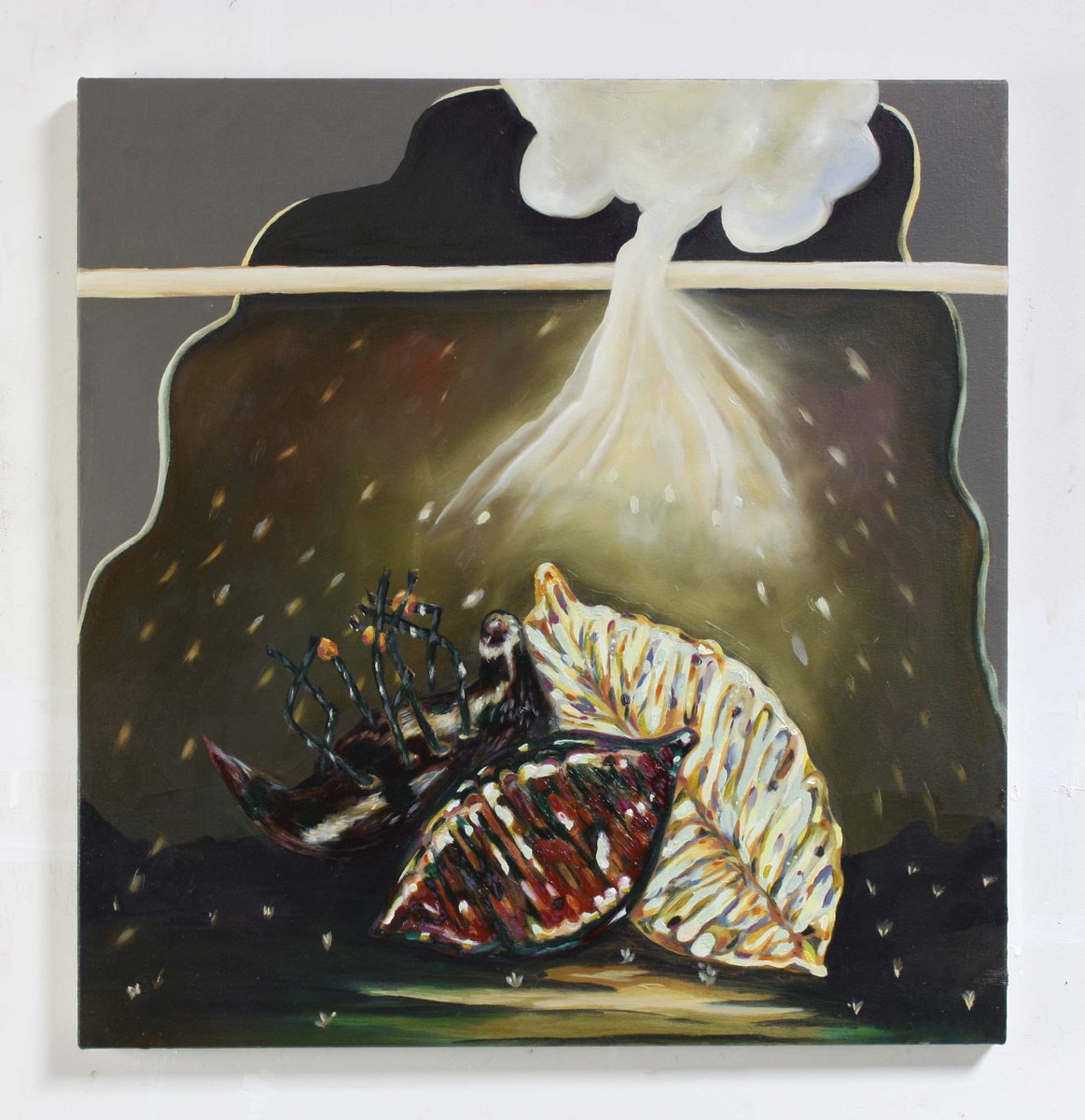 Boulos's open-ended hybrid works speak to the vitality of history and oral traditions, asking what else these stories have to say.

See Boulos's artwork and more in the Halfway Between the Imaginary and the Real show on until Aug 12. ow.ly/Fmen50JZCjK

Artwork: KIN 9906