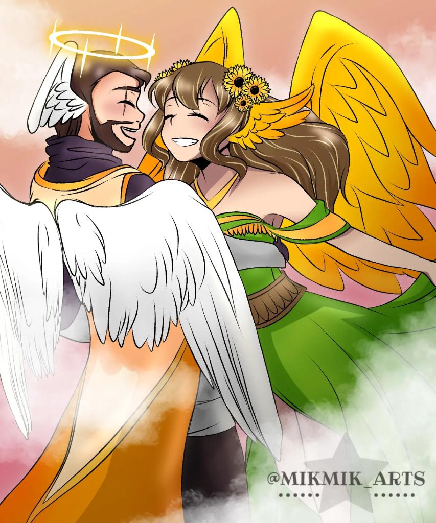 Angel Sausage (Afterlife) & Queen Pearl (Empires SMP S01)

#EmpiresSMP #EmpiresSMPfanart 
#AfterLifeSMP 
#AfterLifeSMPfanart