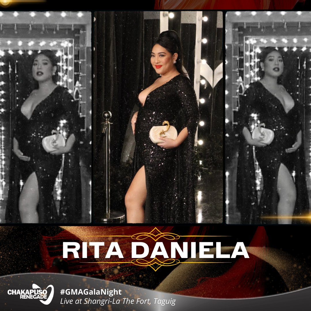 KapusoCrave's tweet photo. Sultry Diva Rita Daniela makes her voluptuous debut on the red carpet of GMA Thanksgiving Gala.

GMA GALA x RITA DANIELA
#GMAGalaNight https://t.co/6mwSXfKGgY