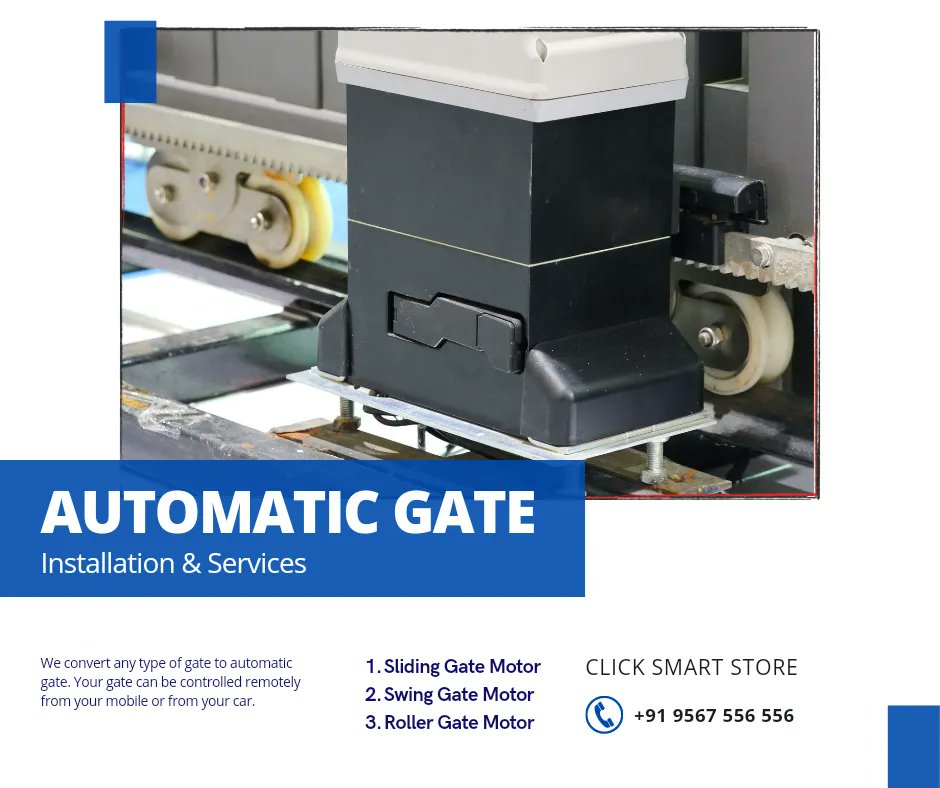 clicksmartstore's tweet photo. Automatic gate installation and services
#SecuritySystem #cctv #CctvCamera #Kozhikode #ClickSmartStore #IpCamera #CctvCamera #Malappuram #CctvCameraPrice #HikvisionCamera #Kerala #Ramanattukara #CctvInstallation #CctvInstallationNearMe #CctvCameraInstallation #gate https://t.co/jW74qfam2X