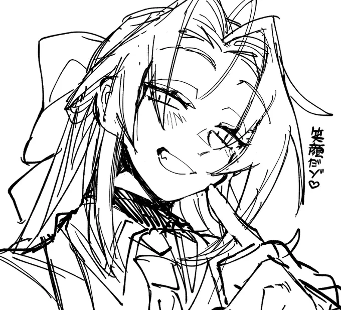 🌸「笑顔は大事だゾ?」 #gomoku_OC 