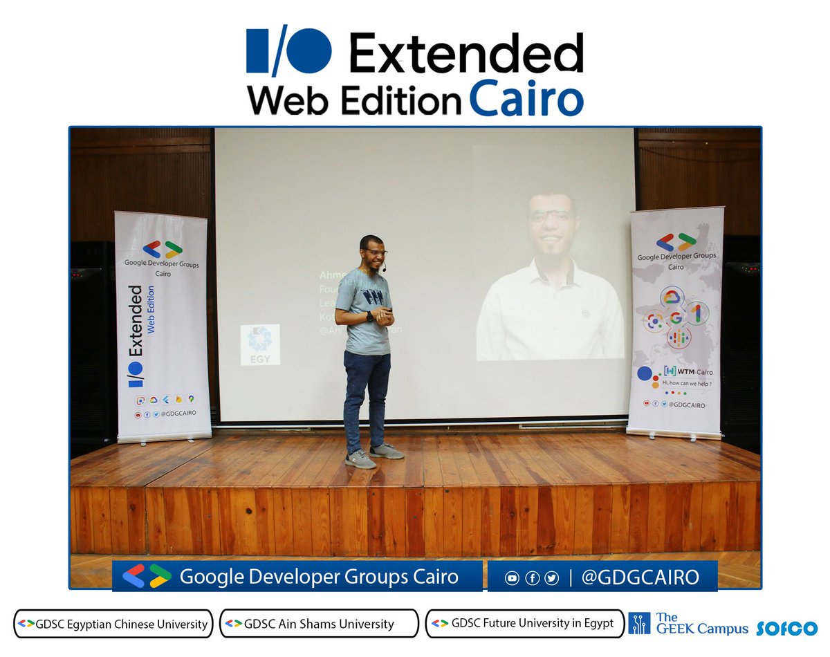 GDGCairo's tweet image. #Google_IO_Extended_Web_Edition_22_Cairo💥

👨‍💻 Ahmed Nabil is now on stage telling us about  How to Explore Ktor framework and use it to build socket chat client and server app 🙌
Ahmed is The founder and leader of Kotlin Egypt, He founded it in 2017

#GDG_Cairo #ioextended22