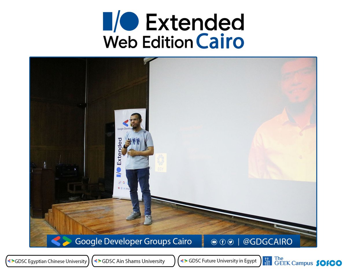 GDGCairo's tweet image. #Google_IO_Extended_Web_Edition_22_Cairo💥

👨‍💻 Ahmed Nabil is now on stage telling us about  How to Explore Ktor framework and use it to build socket chat client and server app 🙌
Ahmed is The founder and leader of Kotlin Egypt, He founded it in 2017

#GDG_Cairo #ioextended22