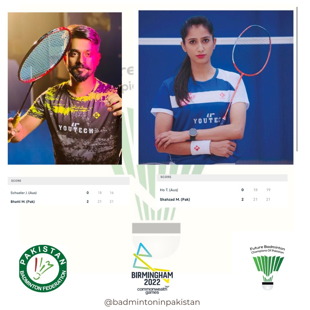 badmintoninpak's tweet photo. Proud of our Team Pakistan. They gave a good fight to the Australians! 

Although we lost the match 3-2 but the outstanding performance of our team, especially Irfan Saeed and Mahoor Shahzad, is worth appreciating. 

#Badminton #CWG https://t.co/DJz82I27qR