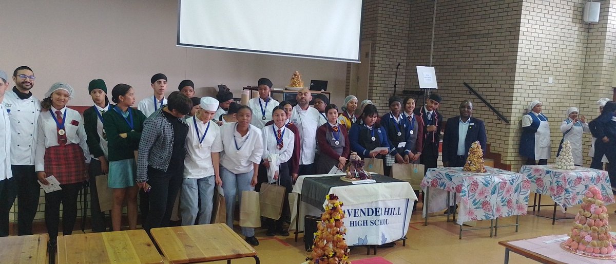 All the grade 11 participants today with the vendors and chefs. Happened today at Grassdale high!!