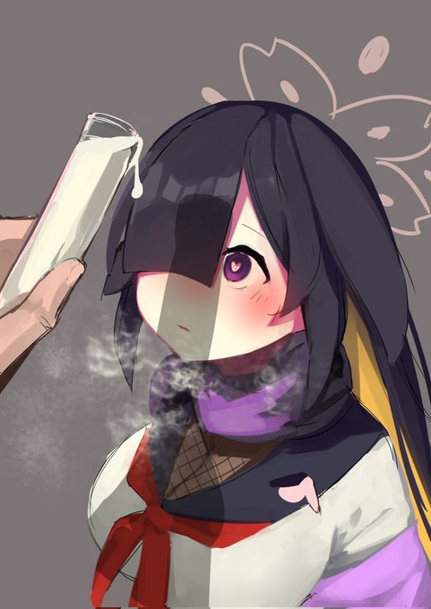 ツクヨと液体入り試験管のお題で描いた!
#ブルアカワンドロ部 
#イラスト 