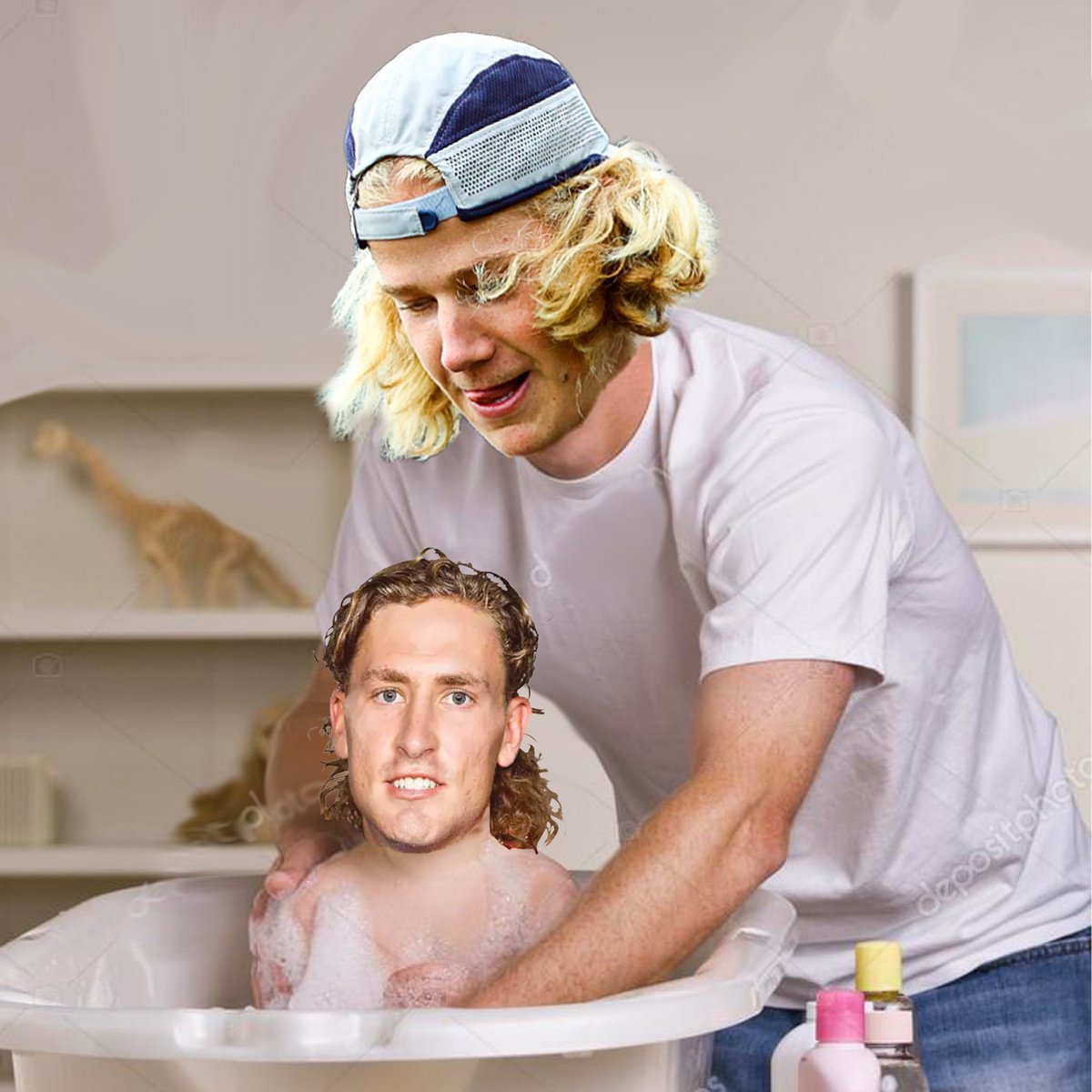 anguskramer's tweet photo. Just De Koning giving Naughton another bath https://t.co/nqHluqKVZO