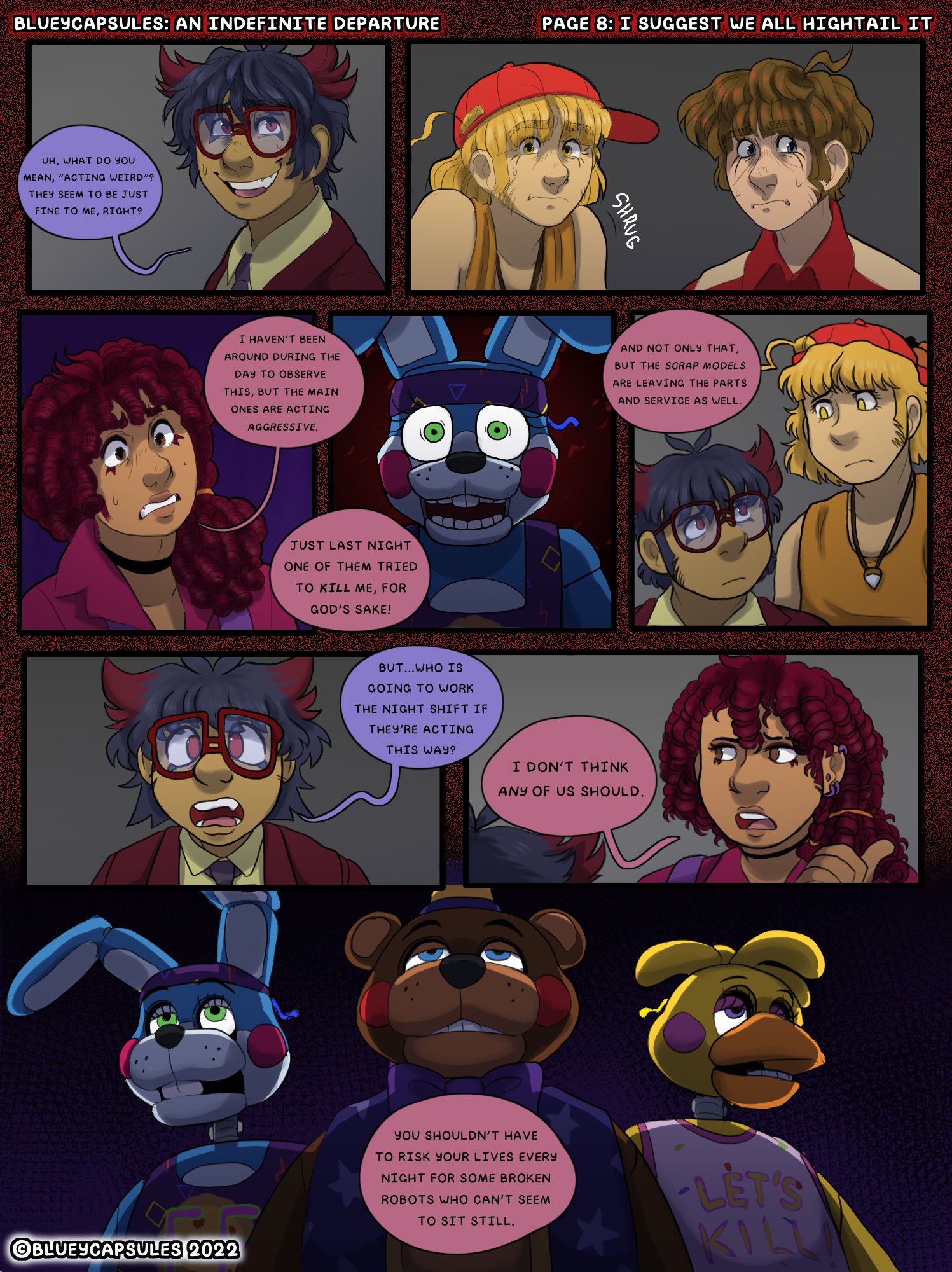 Blueycapsules FNAF comic dub (part 8) 