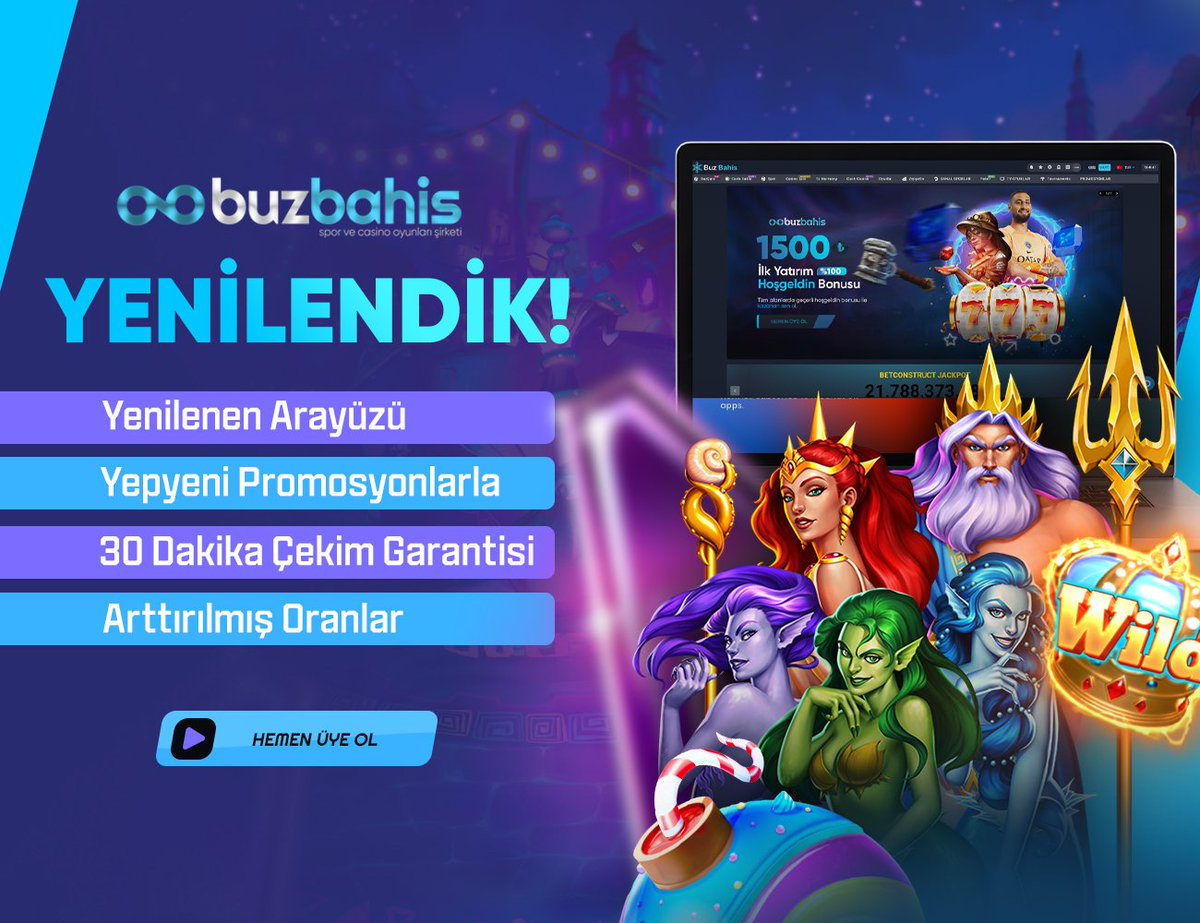 buzsosyal's tweet image. ❄️ Buzbahis Görüşlerinizi Önemsiyor! •YENİLENDİK•

➡️ Yenilenen Arayüzü
➡️ Yepyeni Promosyonlar
➡️ 30 Dakikada Çekim Garantisi
➡️ Arttırılmış Oranlar

✅ Güvenle , Kazançla Buzbahis 1 Numara.

📲 rebrand.ly/BuzBahis