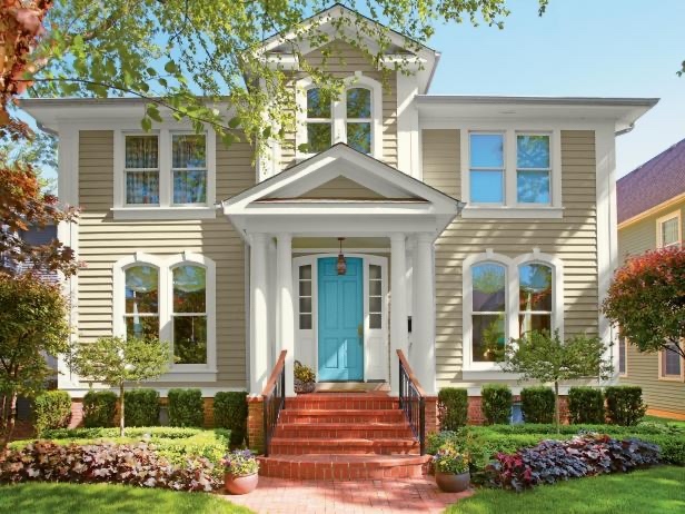 hgtv's tweet image. Which of these unique home exteriors is your fave?
