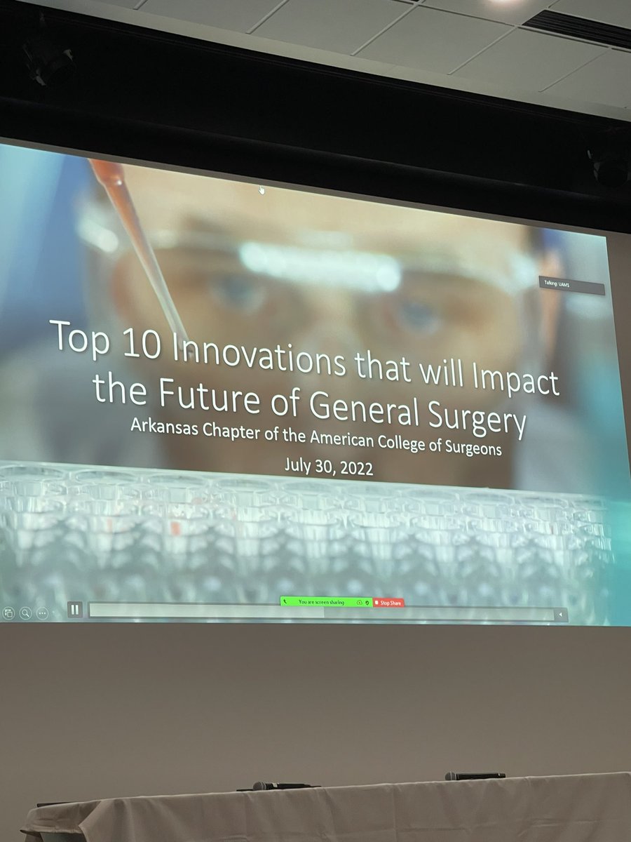 @SteligaMD & Dr. Charles Mabry welcome all to the opening session of @ARSurgeons 2022 Annual Mtg! Innovations in #Surgery brought by @AmCollSurgeons President @2_ellison #ARSurgeons22