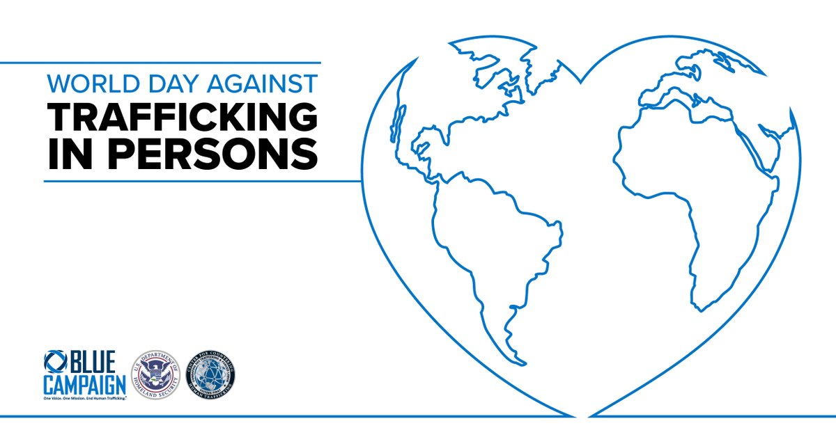On today’s World Day Against Trafficking in Persons, DHS is dedicated to dismantling and ending human trafficking, in all forms. Across the Department, we work with partners across the country and around the world to #EndTrafficking and empower the public to join us.