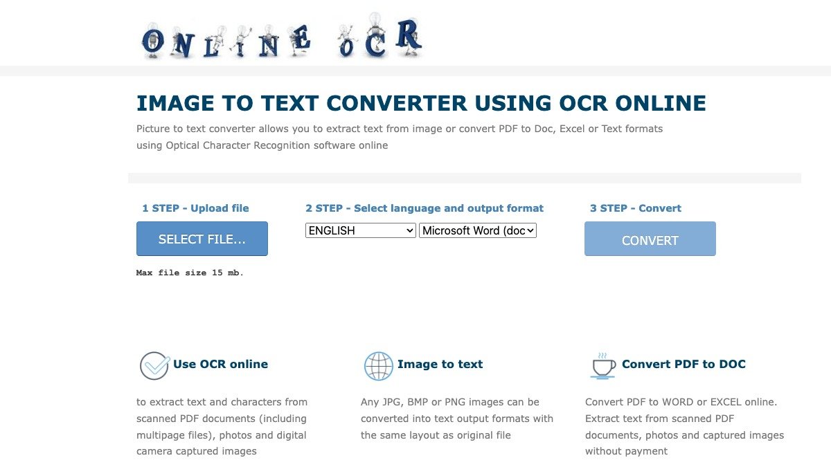Image to Text Converter Online