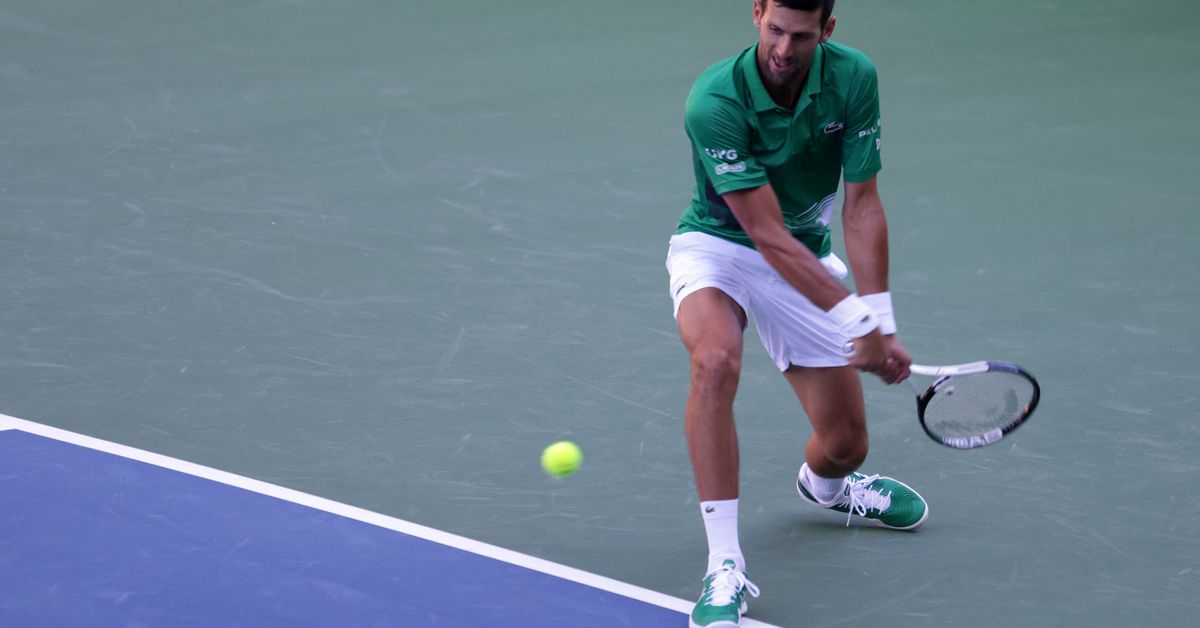 Reuters's tweet photo. 'Fingers crossed!': Djokovic hopeful he can compete at U.S. Open https://t.co/QT9DNwGcJ9 https://t.co/DU9Lq0mKIO