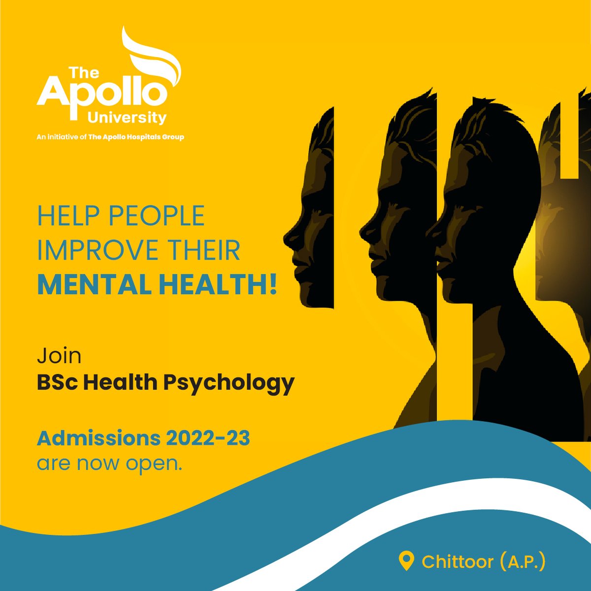ApolloUniv's tweet photo. A 3-year degree designed to educate students and transform them into skilled professionals.

Admissions for 2022-23 are now open!

For more details, visit https://t.co/bujgM3yfAN

#apollouniversity #apollohospitals #apollogroup #bsc #psychology #applynow #apollo https://t.co/YEEB7mn9Xb