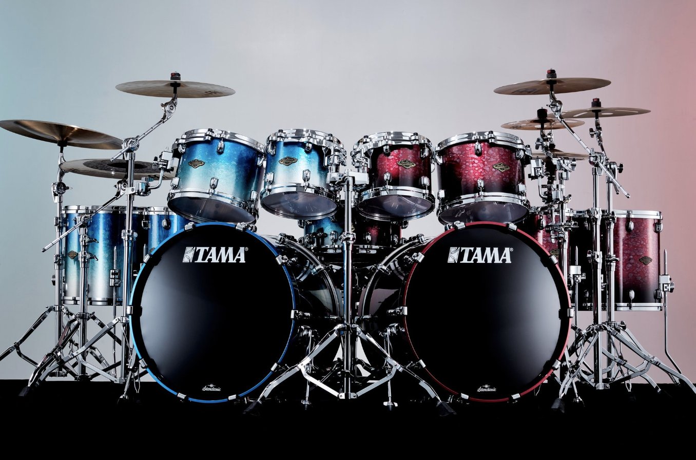 TAMAofficial on X: "Molten Sea Blue Ice Fade & Molten Dark Raspberry Fade are two new colors available in the Starclassic Walnut/Birch series. These stunning finishes are hand-painted by highly skilled craftsmen