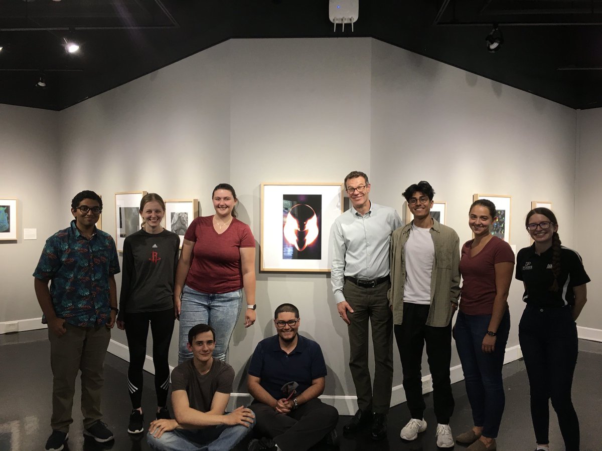 Our group loved the fine exhibit of engineering as art produced by ⁦<a href="/ChelseaDavisLab/">Chelsea Davis</a>⁩! What a creative and interesting way to show the beauty of science and engineering! #BoilerUp