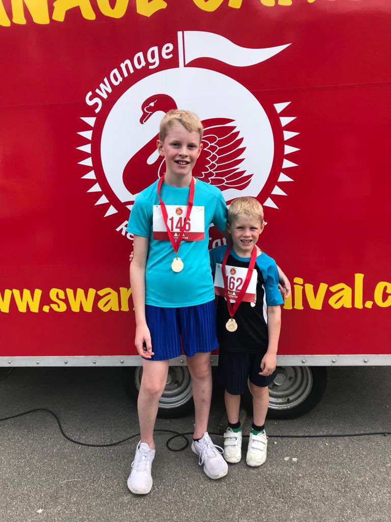 Never truly happy unless they are doing some kind of racing. Swanage Carnival Shore Runners running race. Gabe 🥉 in the age 9-12 category, Raffy 5th in the age 6-8 category. Well done boys! <a href="/MilbourneSport/">Milbourne Lodge Sport</a> <a href="/00evan/">Evan Welsh</a>