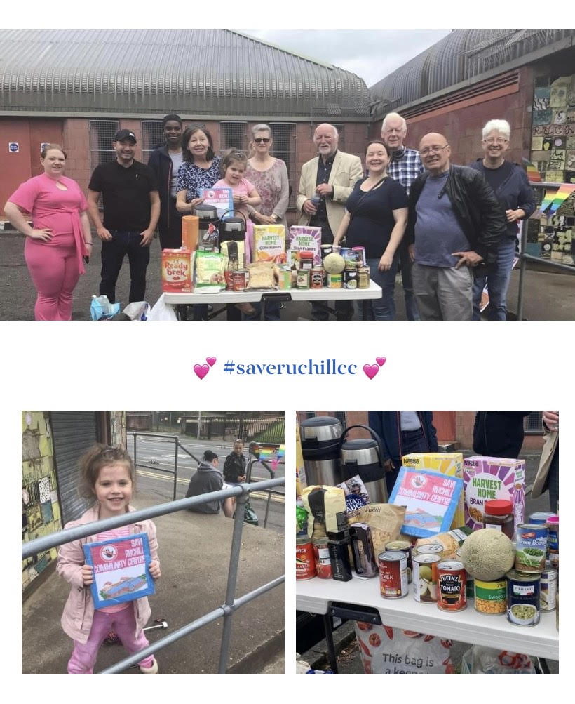 What an incredible community effort today to collect donations for the Ruchill food pantry, Najra Helping Hands!! A huge heartfelt thanks to all locals who stopped by to offer food and toiletries. Could not be prouder of the Ruchill community! 🥰🤝👩‍👩‍👧‍👧 #SaveRuchillcc 💕