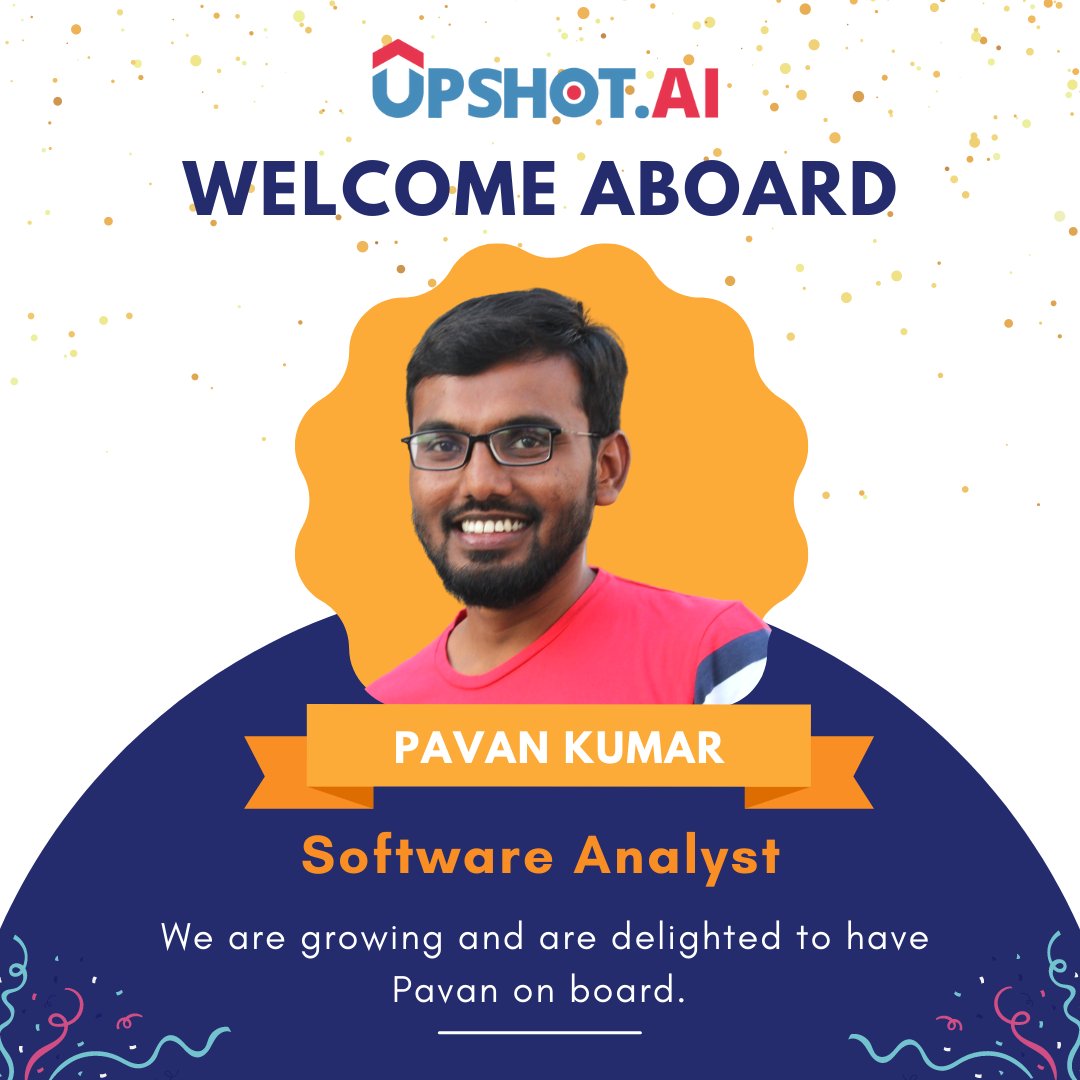 upshot_ai's tweet image. We are growing and are delighted to have Pavan Kumar on board. On behalf of the whole management, we would like to extend our warmest welcome to you, Pavan!

#welcome #employeeengagement #softwareanalyst #teambuilding