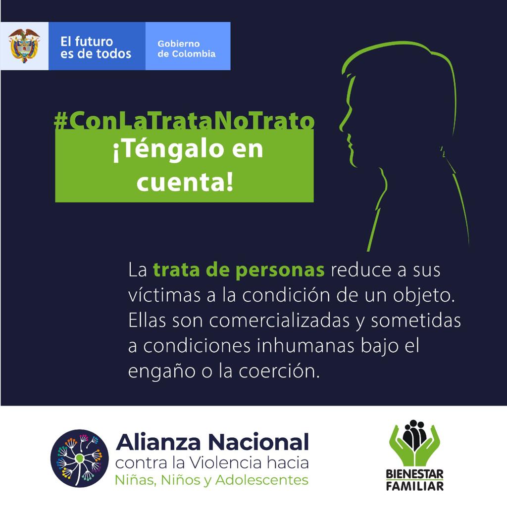 Ajimenezbh's tweet photo. #ConLaTrataNoTrato | Muchas víctimas de trata de personas acceden a las llamativas propuestas de los tratantes porque ven en ellas una oportunidad, desconociendo que están siendo víctimas de un delito. https://t.co/VXFRa9Fv8X
