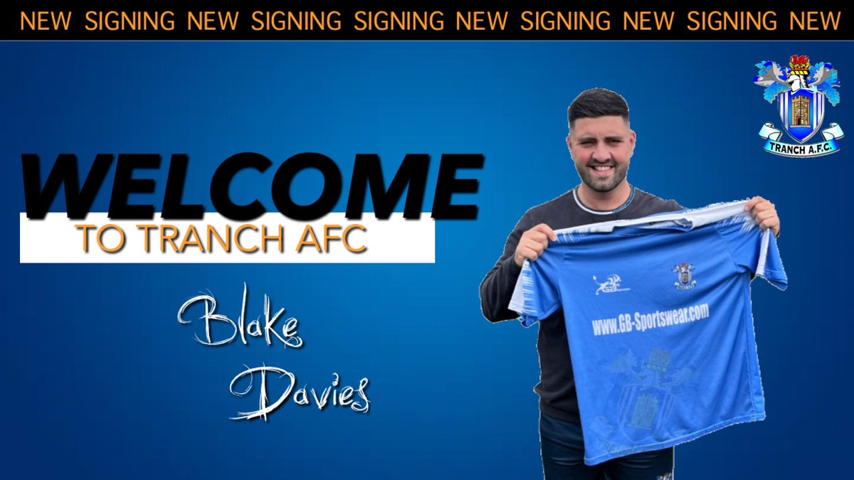 Tranch AFC (@afctranch) on Twitter photo Transfer News ✍🏻
<a href="/AfcTranch/">Tranch AFC</a> would like to welcome #BlakeDavies to the club who joins us after a season with <a href="/CwmbranTown/">Cwmbrân Town AFC</a>. Transfer News ✍🏻
<a href="/AfcTranch/">Tranch AFC</a> would like to welcome #BlakeDavies to the club who joins us after a season with <a href="/CwmbranTown/">Cwmbrân Town AFC</a>.
