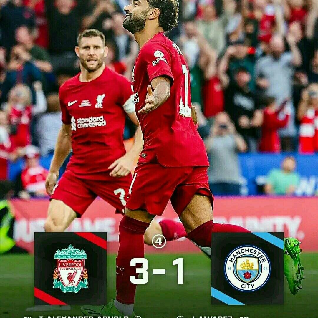 Liverpool win the 2022 Community Shield! 🛡 

Congratulations to me as a rival

#footballchallenge