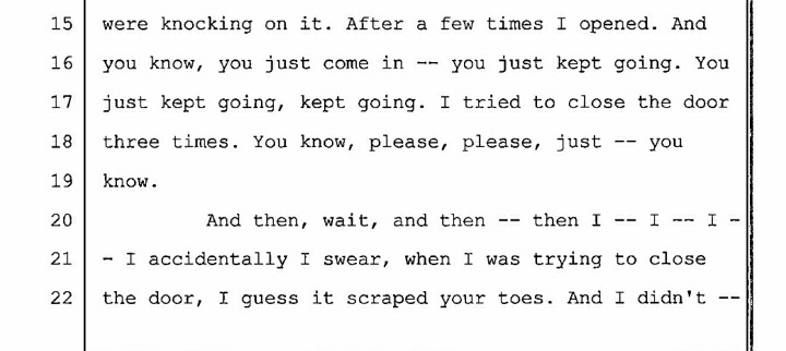 karma4amber's tweet photo. These are transcripts of Amber explaining Depps abuse towards her &amp; how when she walks away he slams doors into her head &amp; berates her for leaving. You can tell that she's tired of his abusive behavior #JohnnyDeppIsAnAbuser #AmberHeardIsASurvivor https://t.co/E8a2sAO2Sn