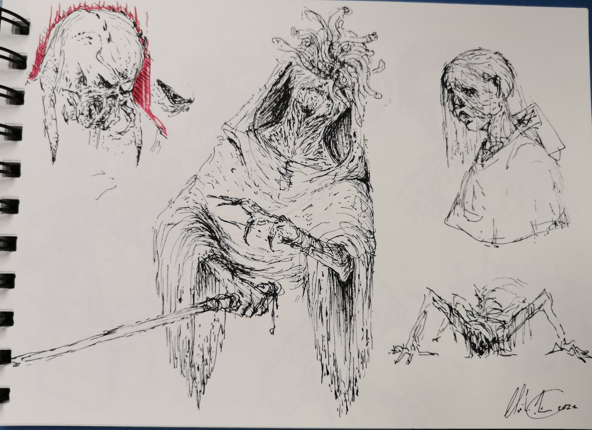 ChibiRaiden1's tweet image. Some quick sketches cause I desperately want to art atm. #BadBatch #badbatchhunter #StarWars #monster #inksketches