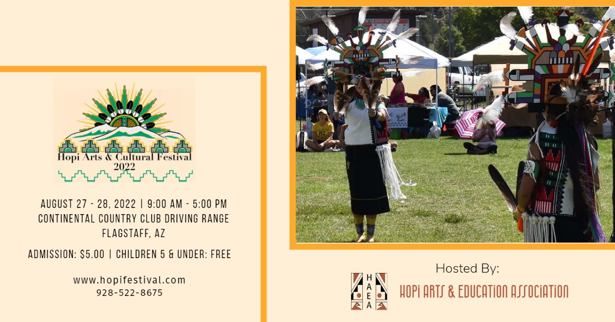 Flagstaff365's tweet photo. Don't miss out on the 11th Annual Hopi Arts &amp; Cultural Festival - the only all-Hopi festival in Northern Arizona. This year the Hopi Arts &amp; Education Association has a wide range of Hopi artists showcasing artwork alongside dance performances.
Sat.-Sun. Aug. 27-28 at 9 a.m. https://t.co/obWbhpUfgU