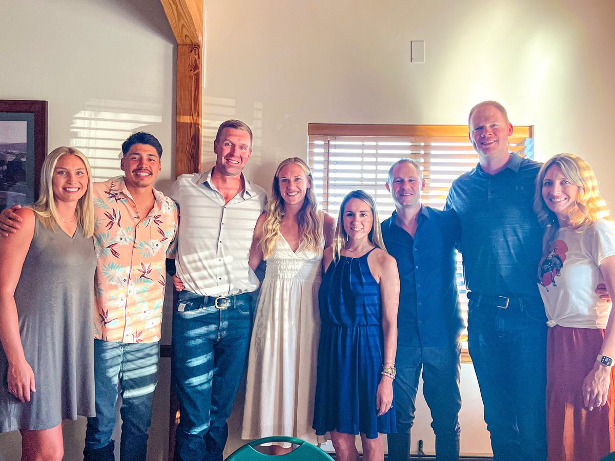 Celebrating two of our favorite people in the world tonight. Congrats to the future Watsabaugh’s!! (Again - a side note - the people in this photo won a TON of games)