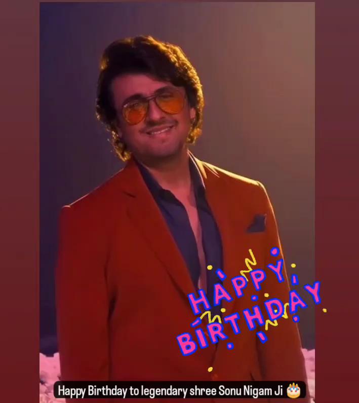 Happy Birthday Sonu Nigam sir   