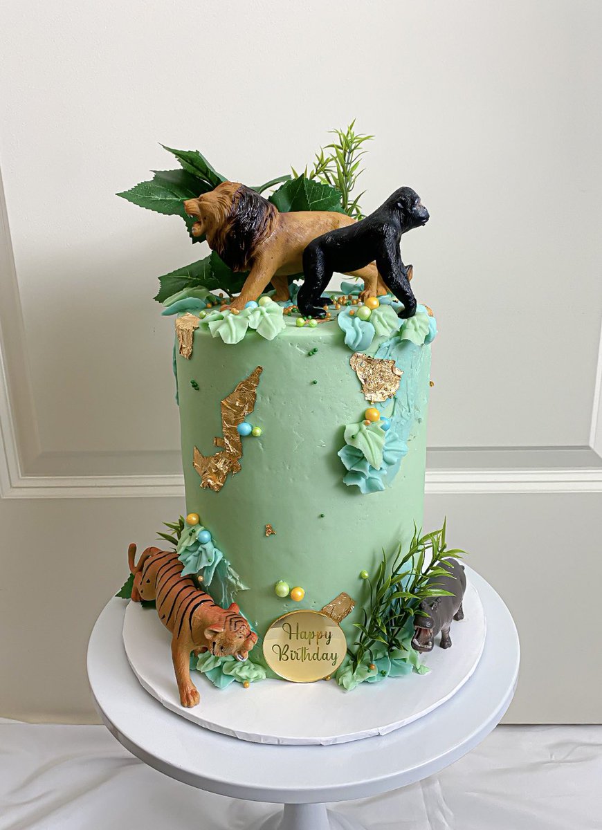 olamideB's tweet photo. It’s summer and the animals are out 🦁 🐯 💚
Pls retweet 🙏🏾💚
#bakedbymide #animalcake https://t.co/PQbY9WfTqU