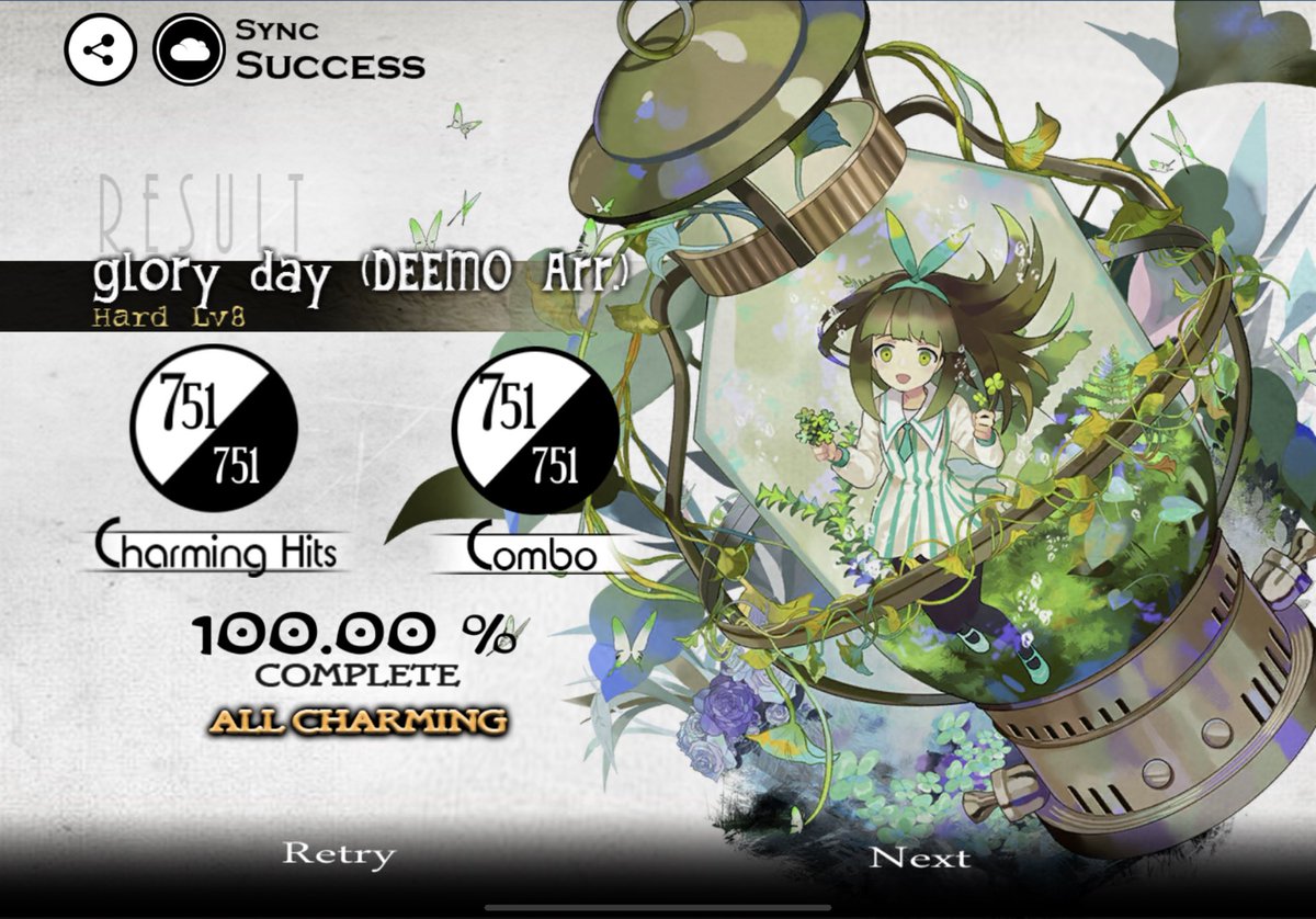 Eri9615's tweet photo. glory day (DEEMO Arr.) [Hard]
#DEEMO #BEXTER #MycinT #Iris #Rayark https://t.co/q9H92mzrDt