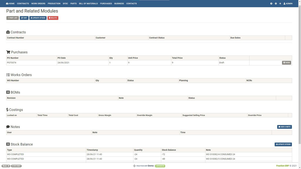 betterfasternow's tweet image. If you are cycle counting, or need to make an adjustment, you can complete this from the part activity screen too.

Read the full article: Quick review of part activity
▸ lttr.ai/0HqF

#Erp #Business #RecentUpdate