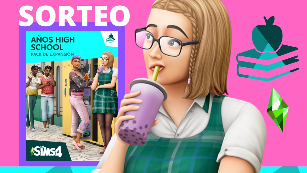 Simlish4's tweet photo. 🚨SORTEO🚨

#Simlish4 y @LosSimsES te dan la oportunidad de ganar una copia de #LosSims4 #AñosHighSchool. 🎒📚📐 Sólo debes seguir los siguientes pasos:

✅Seguirnos en Twitter
✅Seguir a @LosSimsES y @EA_Espana
✅Dar RT a este Tweet

🏆Anunciaremos al ganador el 12 de agosto. https://t.co/mkaPQ1yCt4