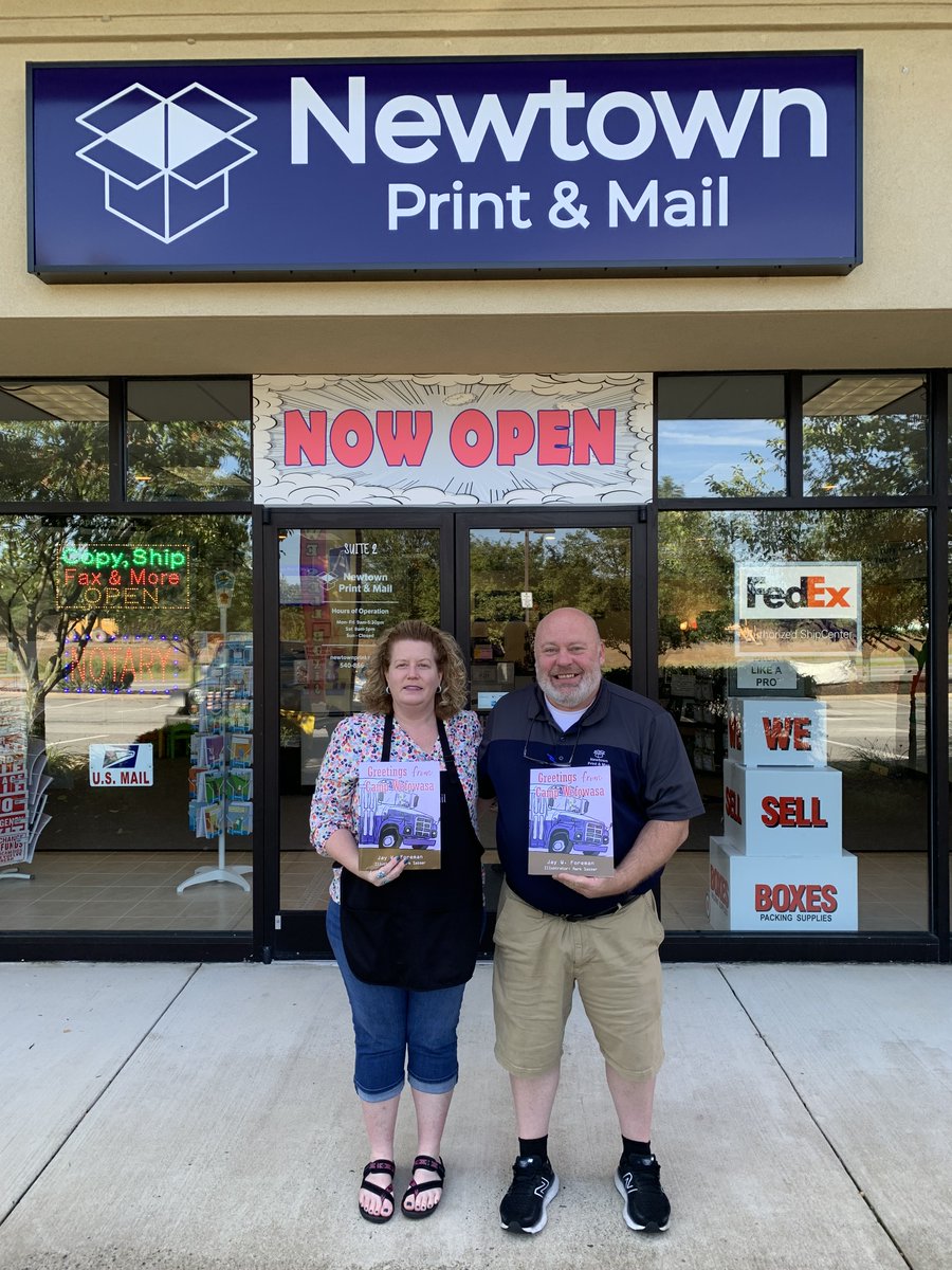 Come join <a href="/MasterSasser/">Mark Sasser</a> and myself at our next Book Signing at Newtown Print &amp; Mail next Saturday, August 6, from 10:00 - 12:00. We will be featuring our latest release, Greetings from Camp Wefowasa! Thank you to Mark Miles and Joy Kinsey for hosting!